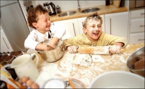 Messy time in the kitchen